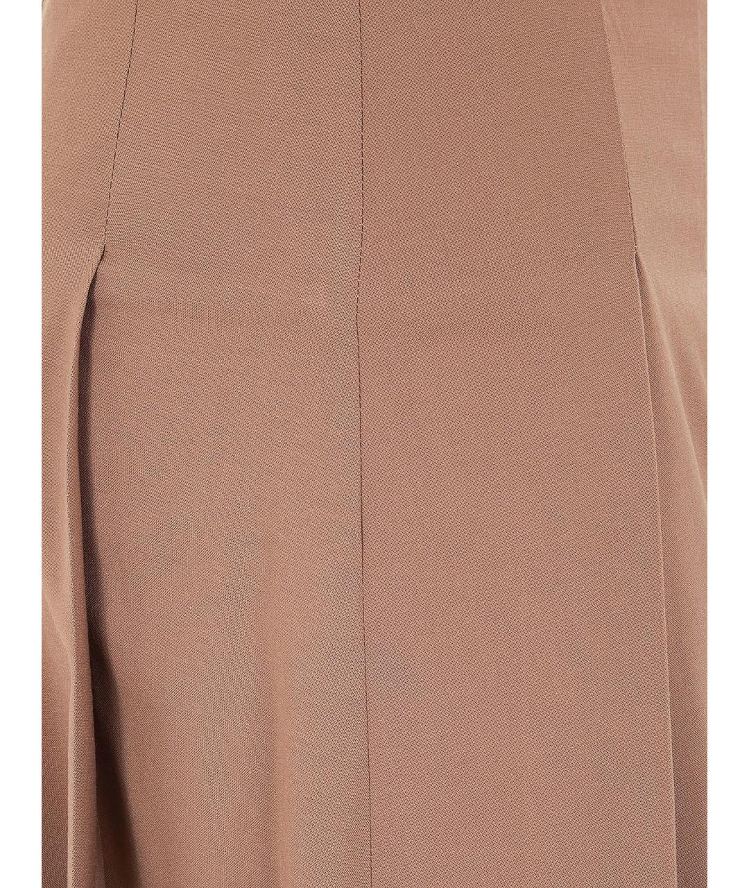 ROHE Коричневая шерстяная юбка миди, фото 3