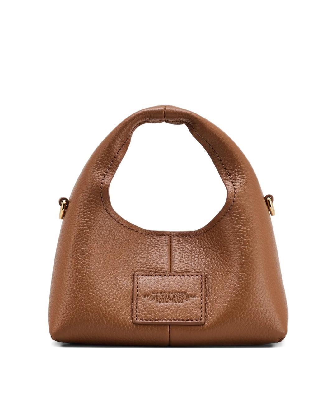 MARC JACOBS Коричневая кожаная сумка с короткими ручками, фото 2