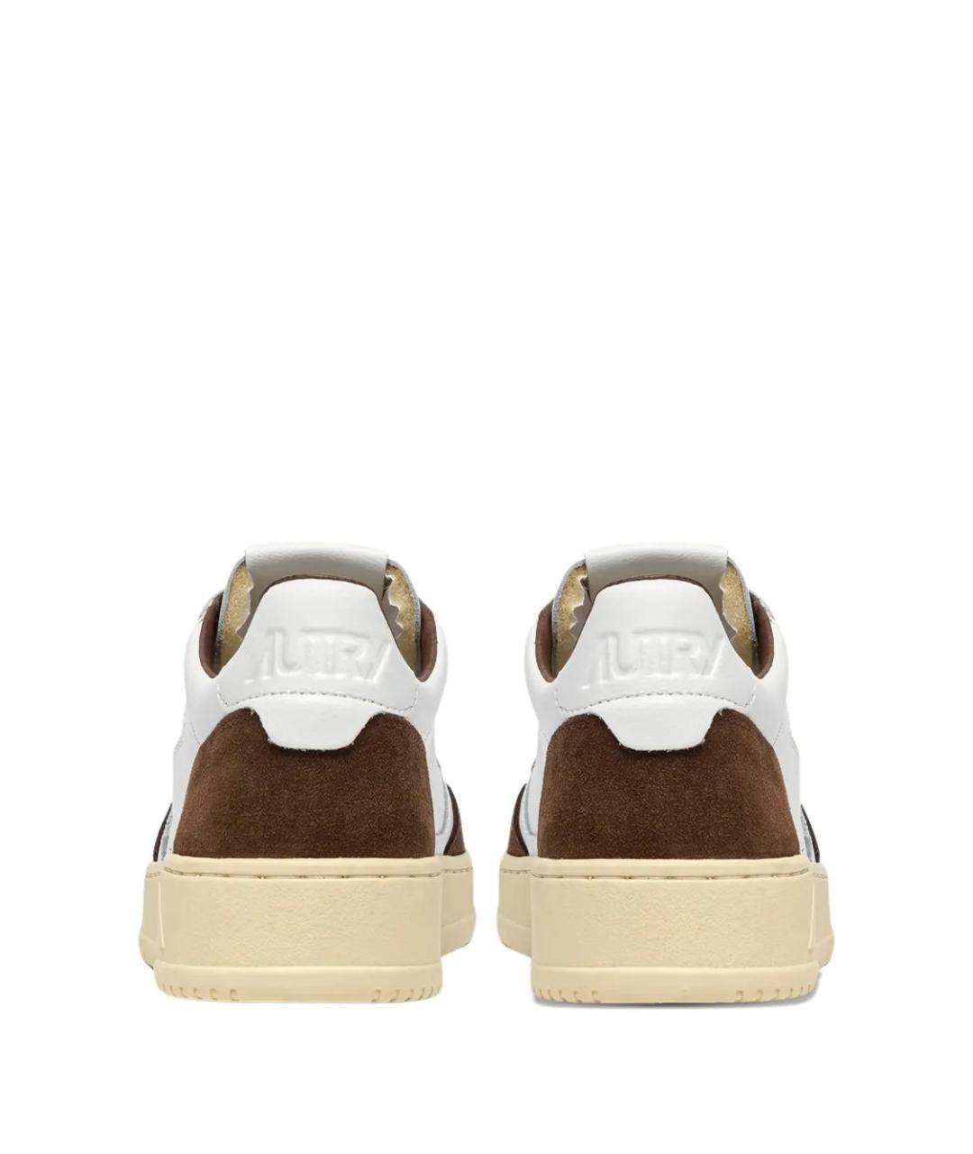 AUTRY Белые кожаные низкие кроссовки / кеды, фото 3