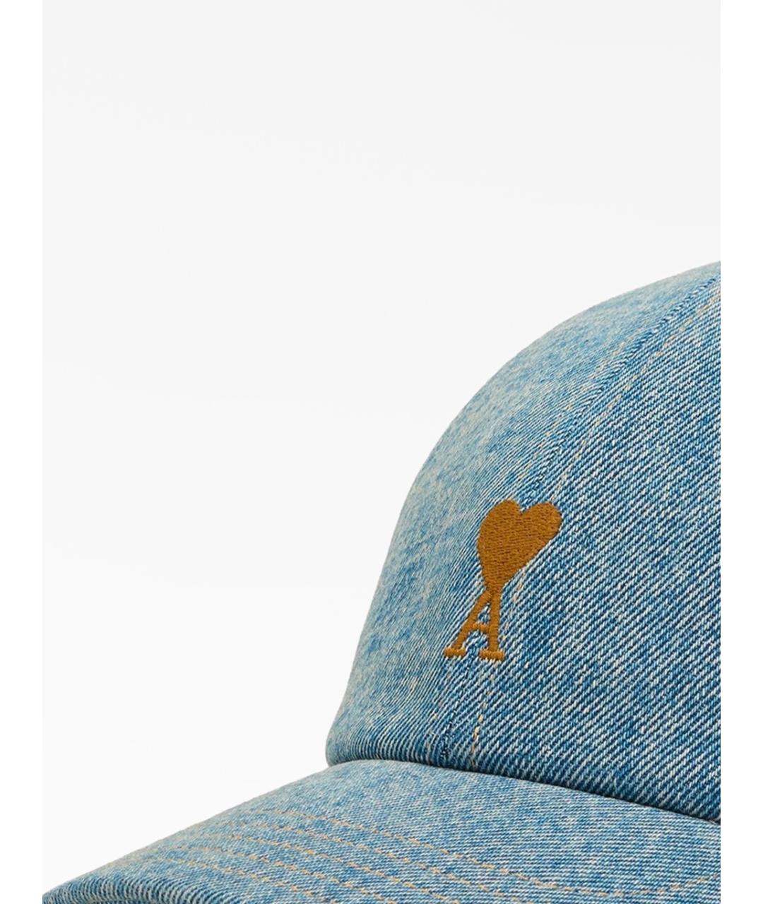 Ami Paris Голубая хлопковая кепка/бейсболка, фото 2