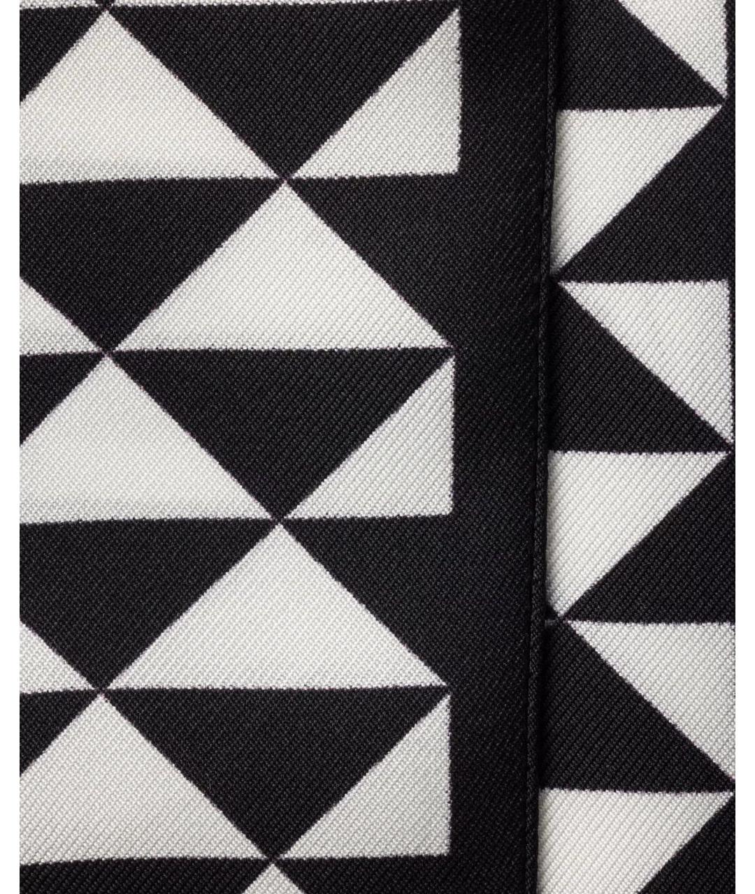 PRADA Черный шелковый шарф, фото 2