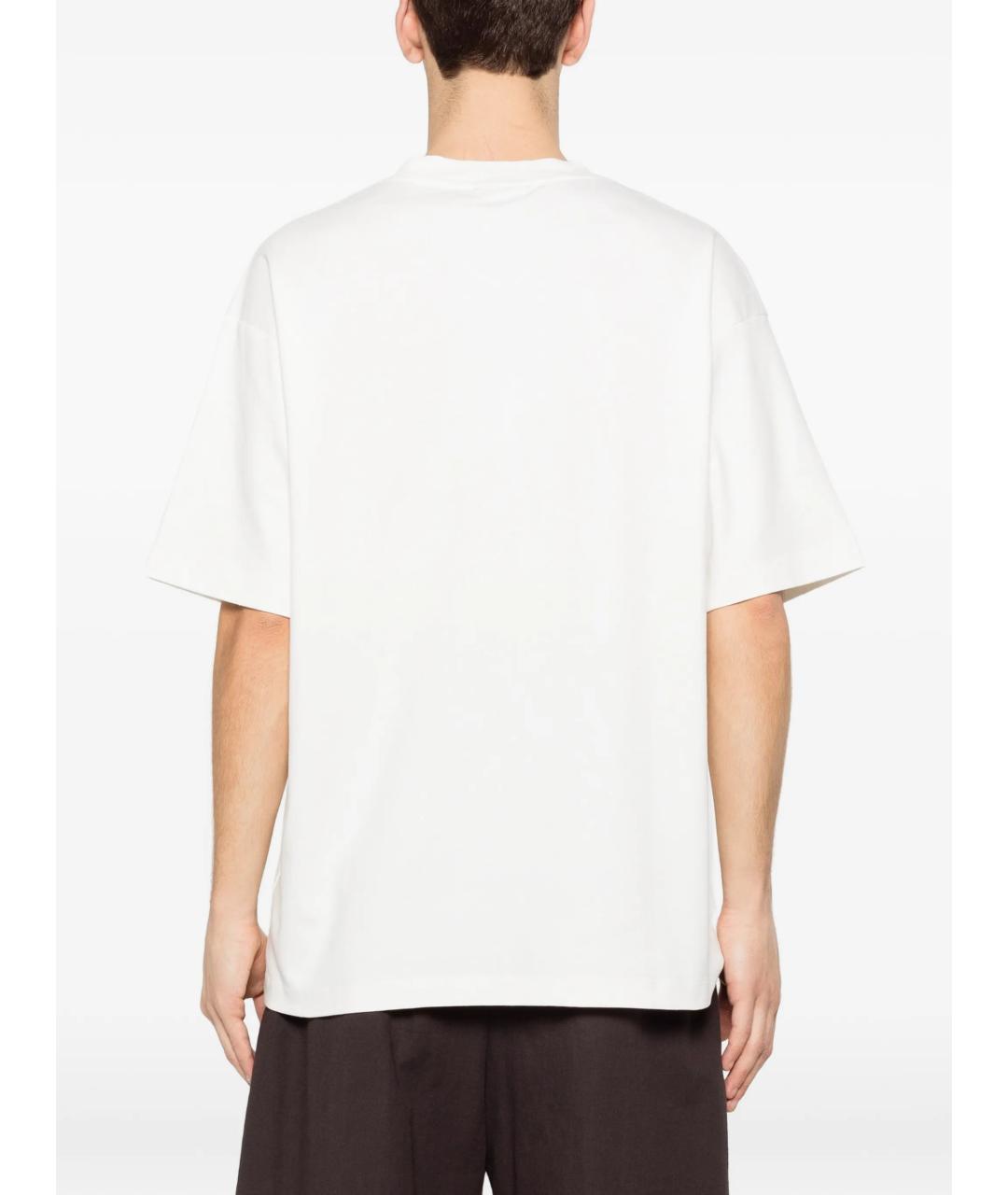 Drole de Monsieur Белая хлопковая футболка, фото 4