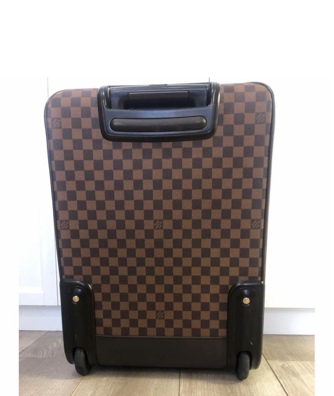 LOUIS VUITTON Коричневый чемодан, фото 2