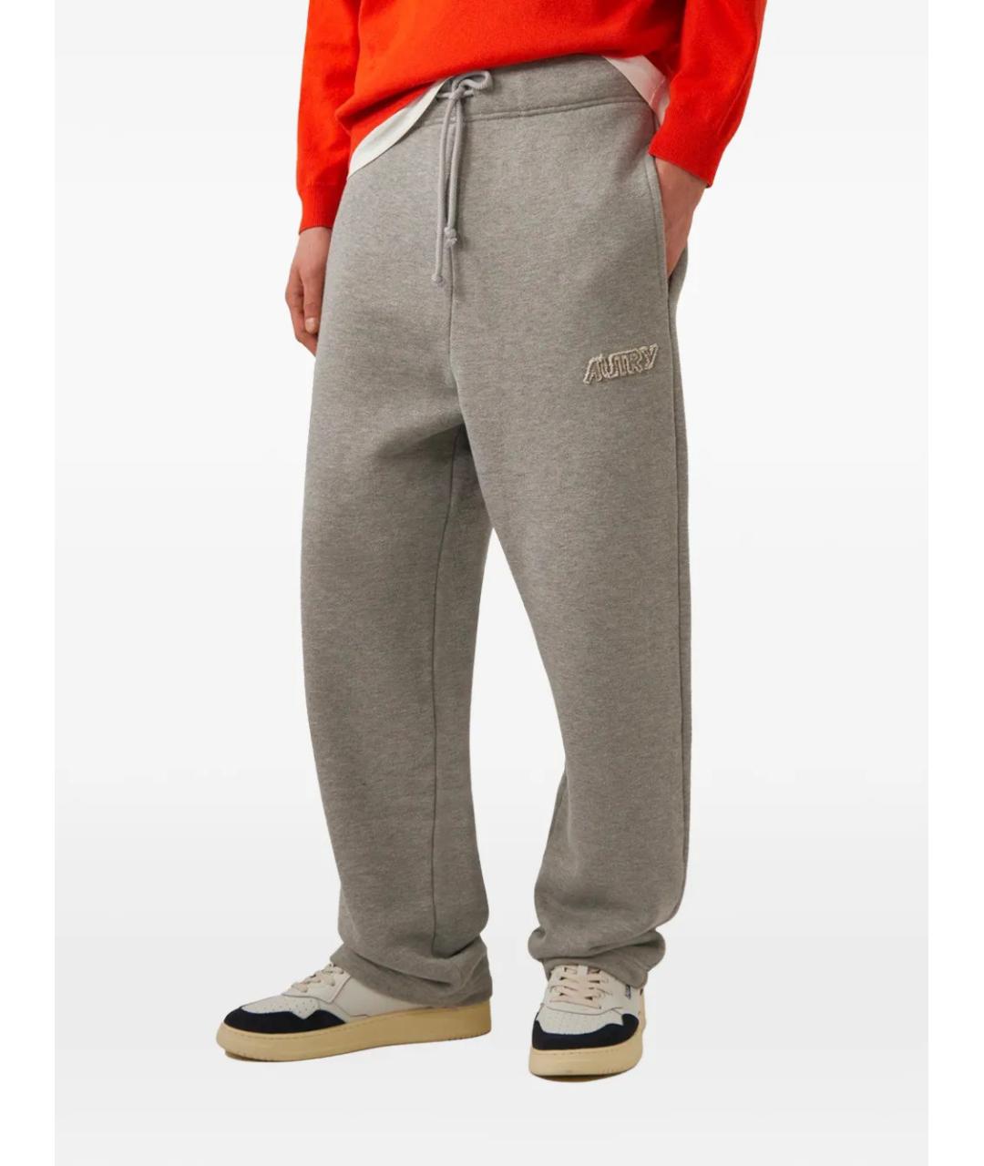 AUTRY Серые хлопковые повседневные брюки, фото 3