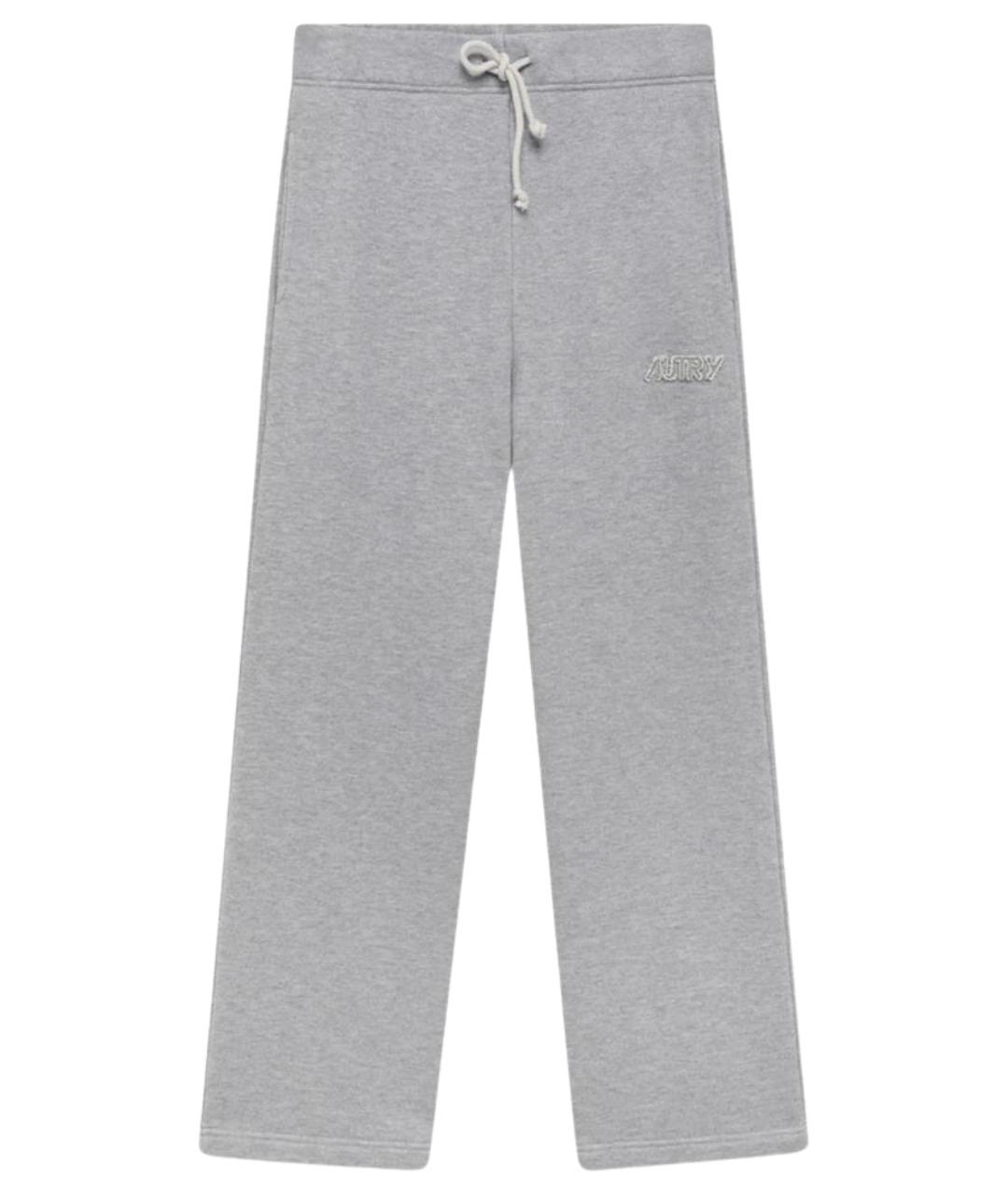 AUTRY Серые хлопковые повседневные брюки, фото 1