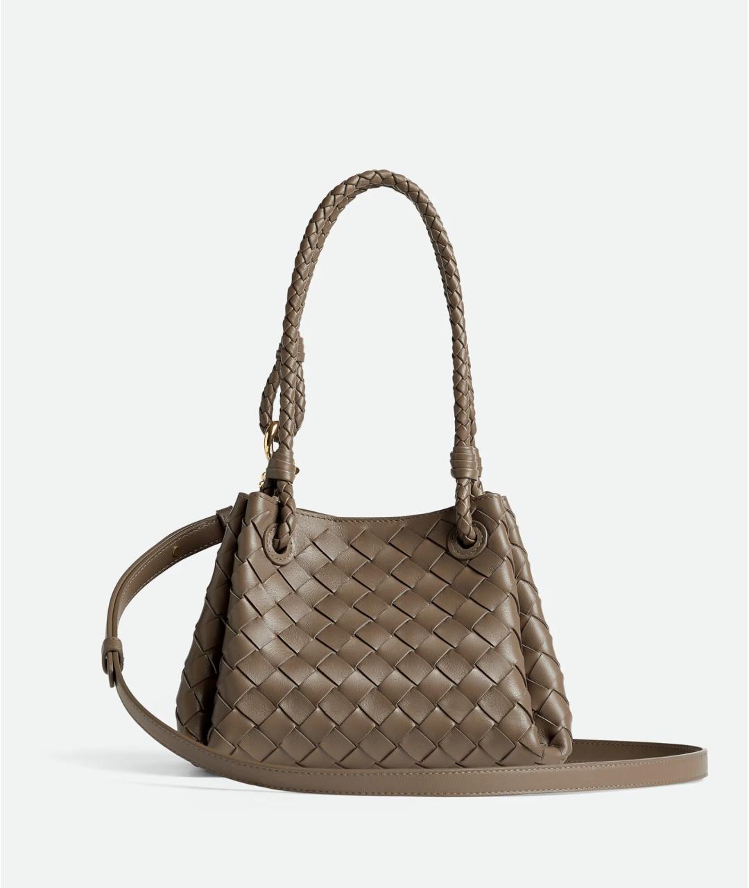 BOTTEGA VENETA Коричневая кожаная сумка тоут, фото 5