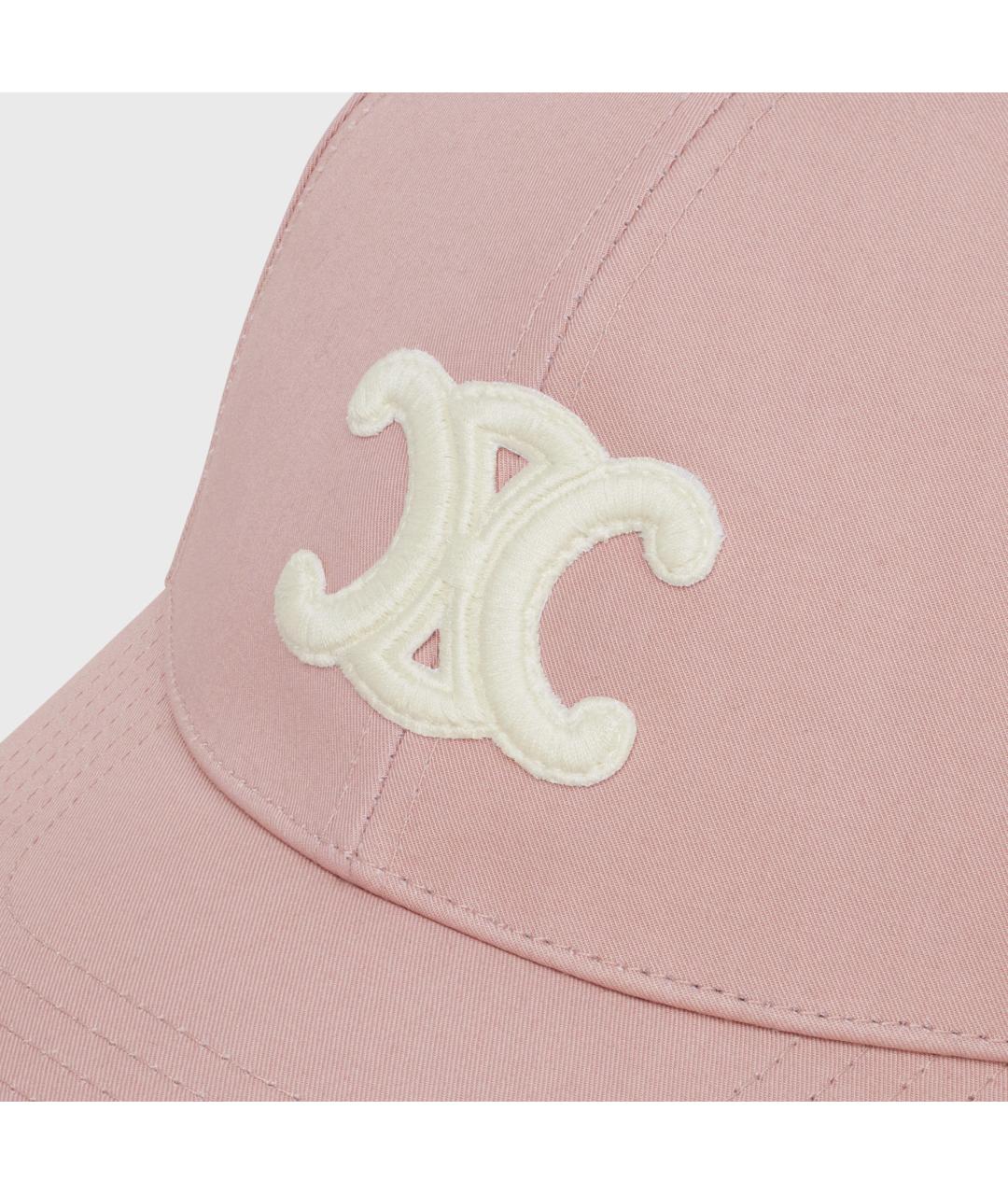 CELINE Розовая хлопковая кепка, фото 5
