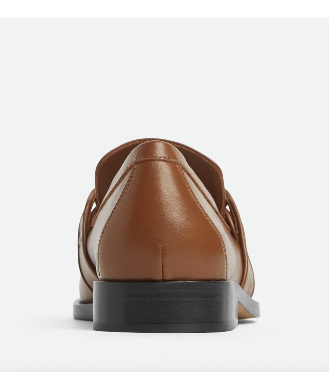 BOTTEGA VENETA Коричневые кожаные лоферы, фото 4