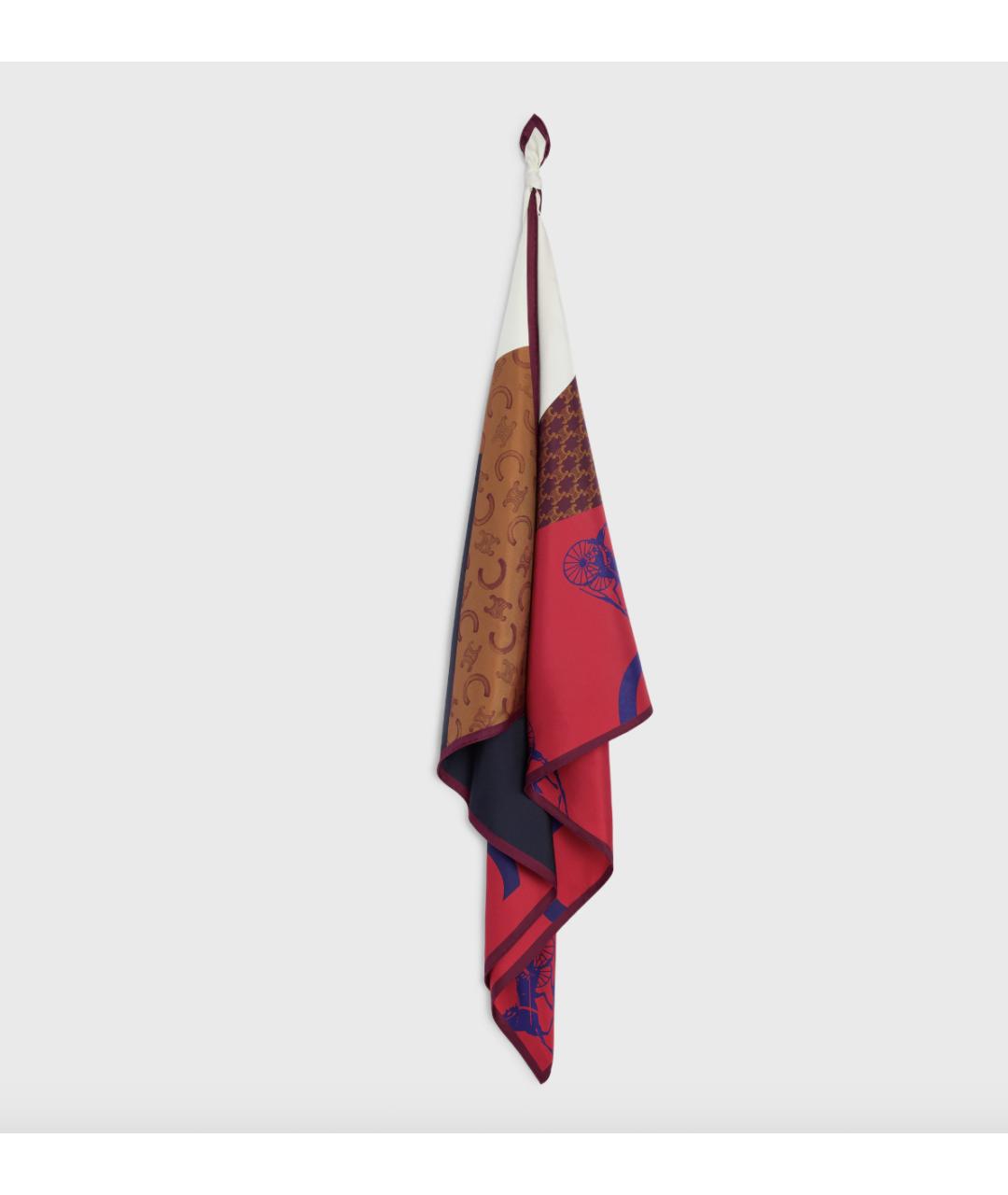 CELINE Мульти шелковый платок, фото 2