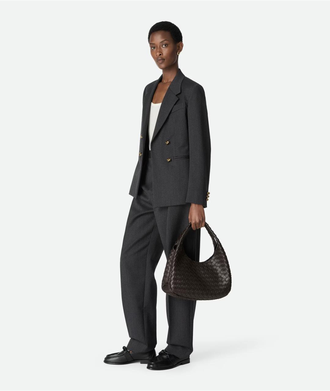 BOTTEGA VENETA Коричневая кожаная сумка тоут, фото 5