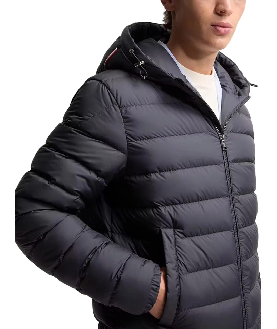 MONCLER Темно-синий пуховик, фото 4