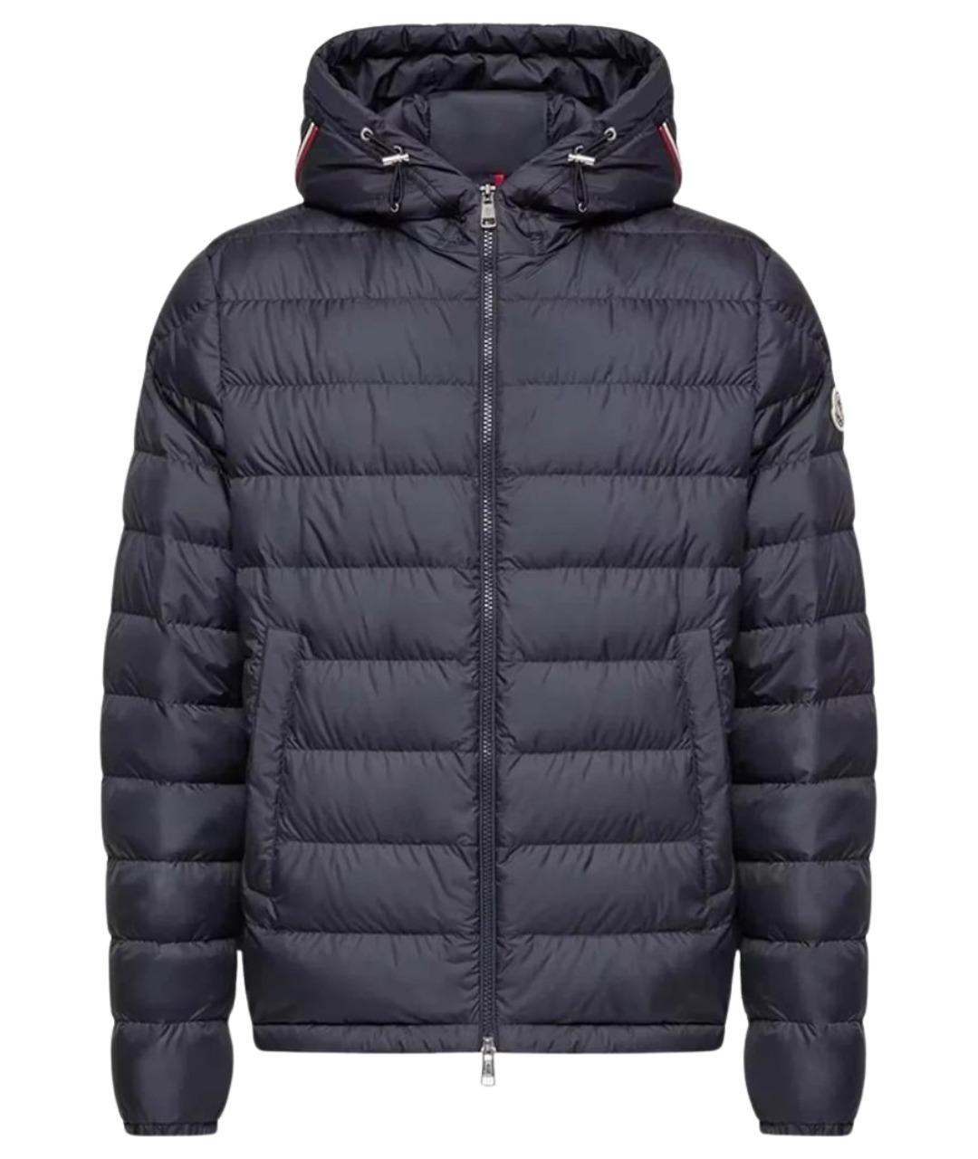 MONCLER Темно-синий пуховик, фото 1