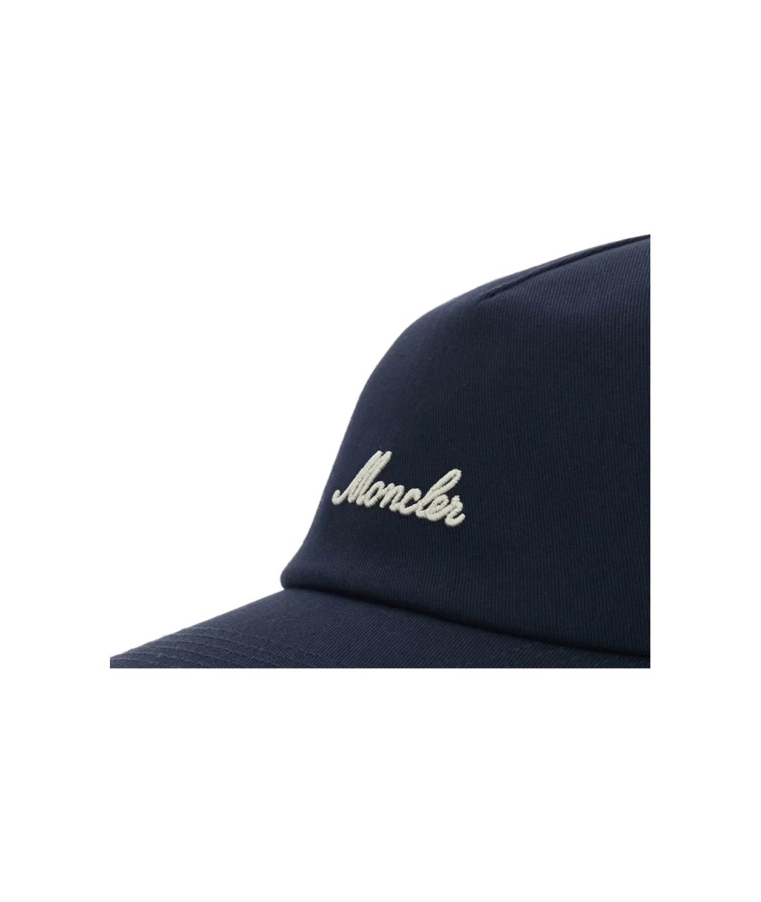 MONCLER Темно-синяя кепка/бейсболка, фото 3