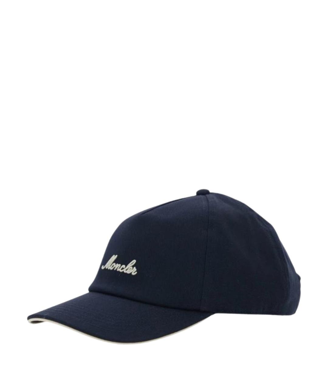 MONCLER Темно-синяя кепка/бейсболка, фото 1