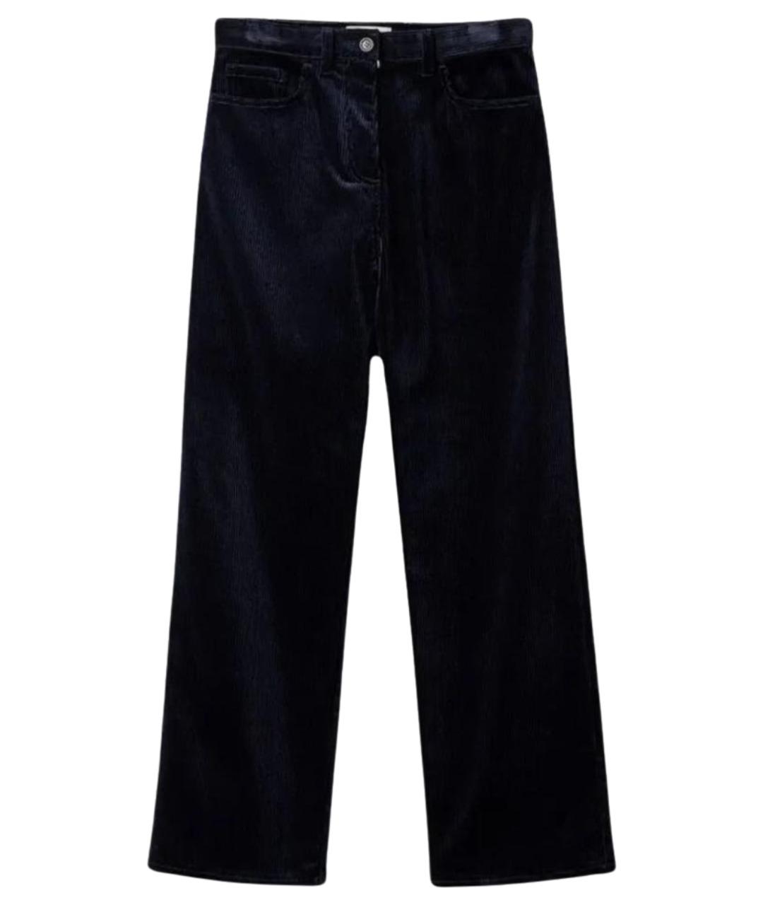 MIU MIU Темно-синие прямые брюки, фото 1