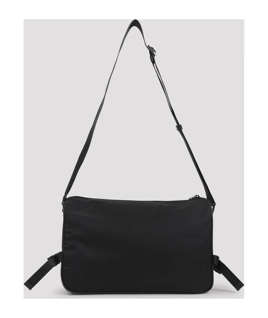 PRADA Черная синтетическая сумка на плечо, фото 2