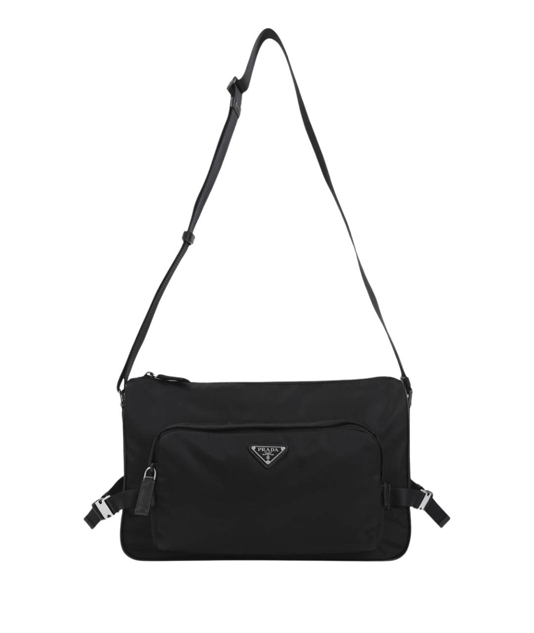 PRADA Черная синтетическая сумка на плечо, фото 1