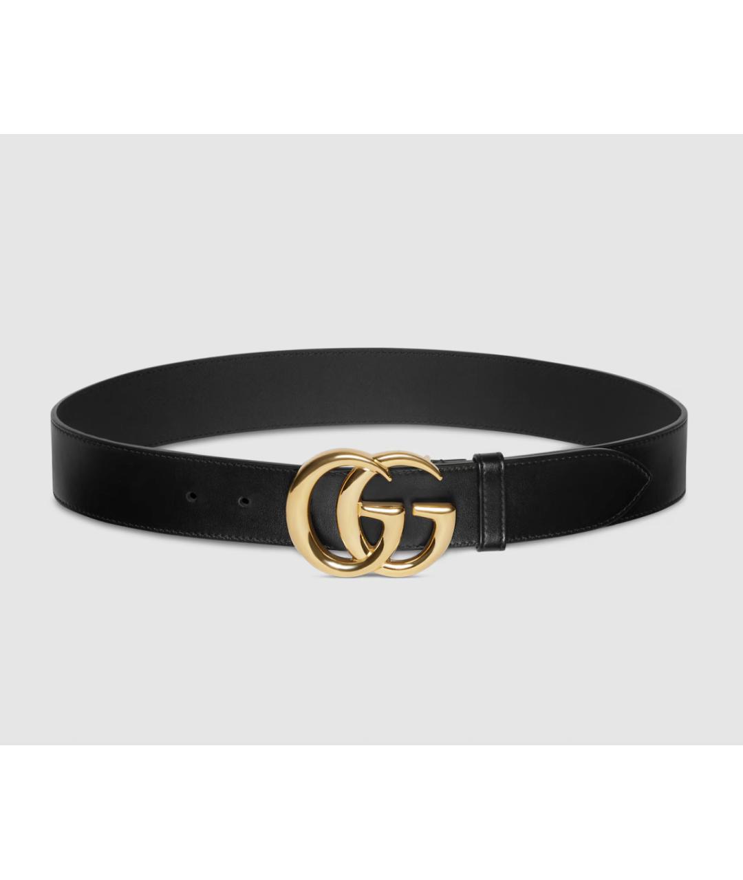 GUCCI Черный кожаный ремень, фото 5