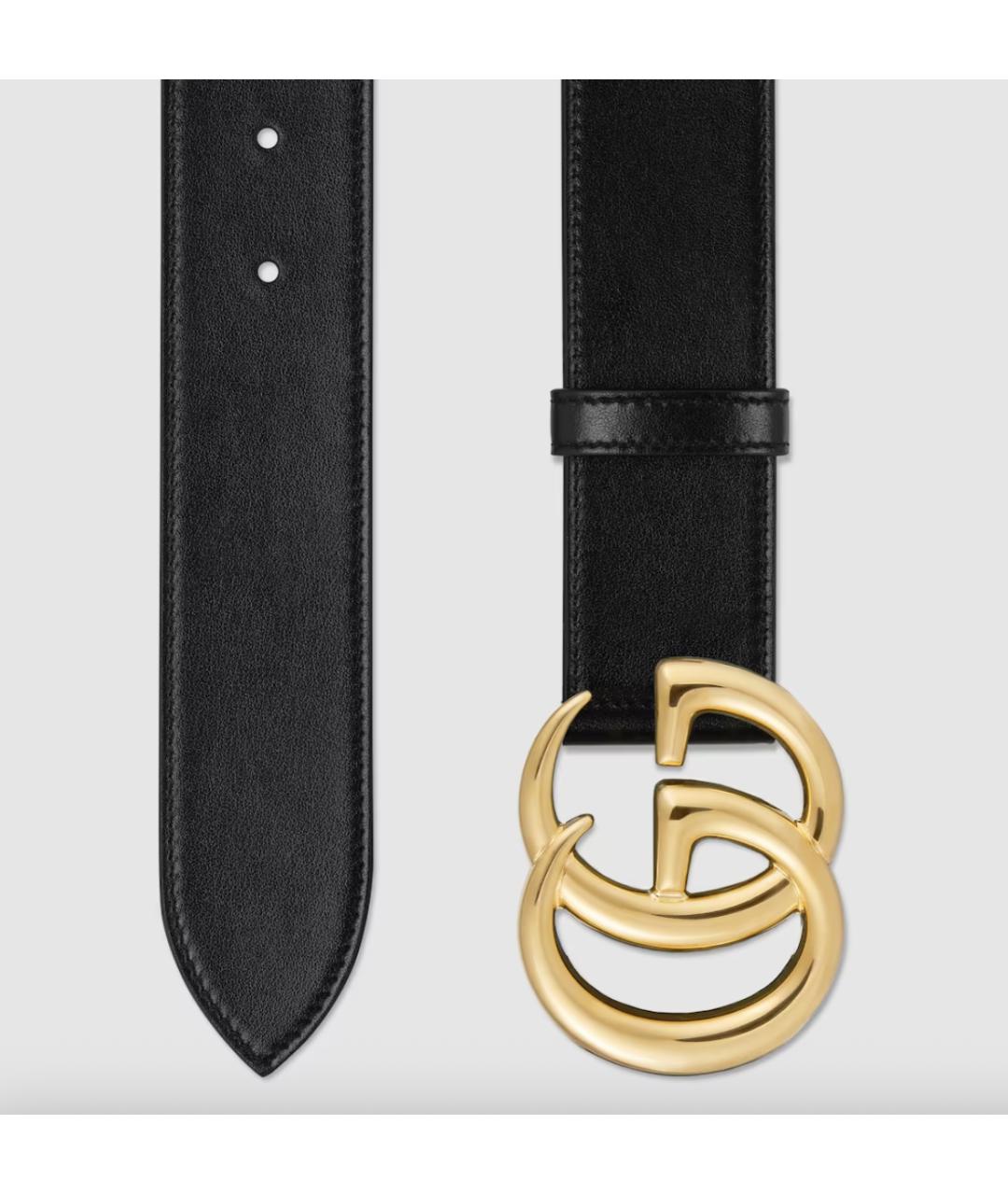 GUCCI Черный кожаный ремень, фото 2