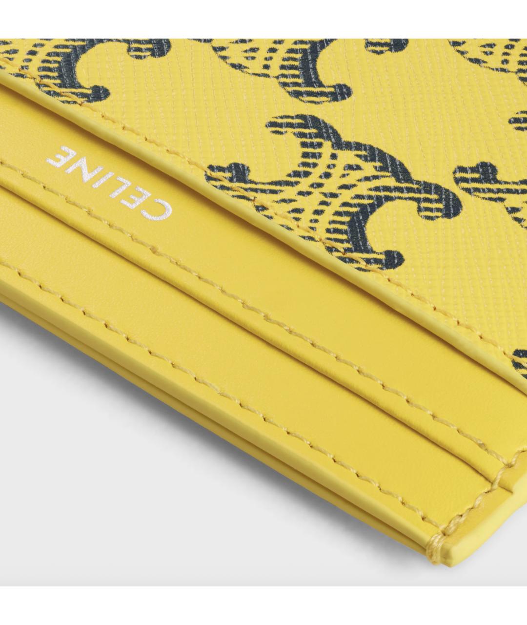 CELINE Желтый кардхолдер, фото 4