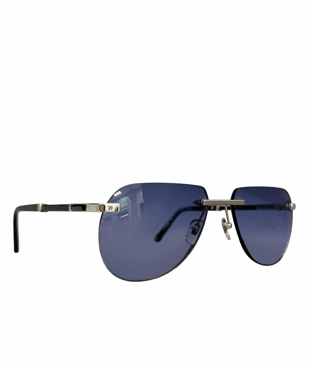 ZILLI Черные металлические солнцезащитные очки, фото 1