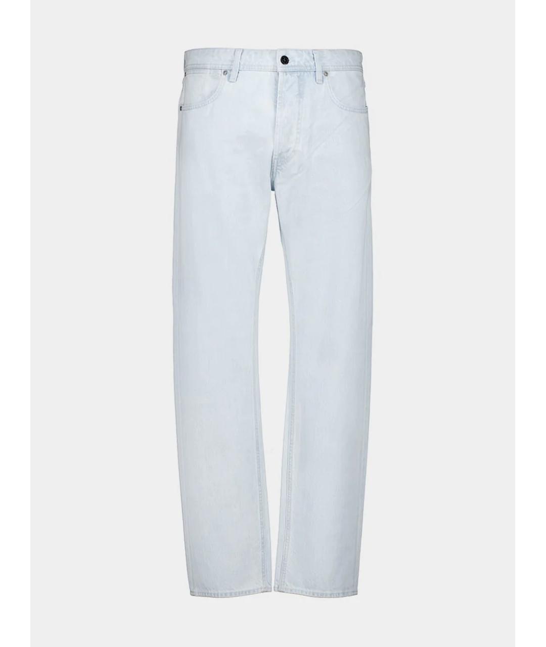 STONE ISLAND Голубые хлопковые прямые джинсы, фото 7