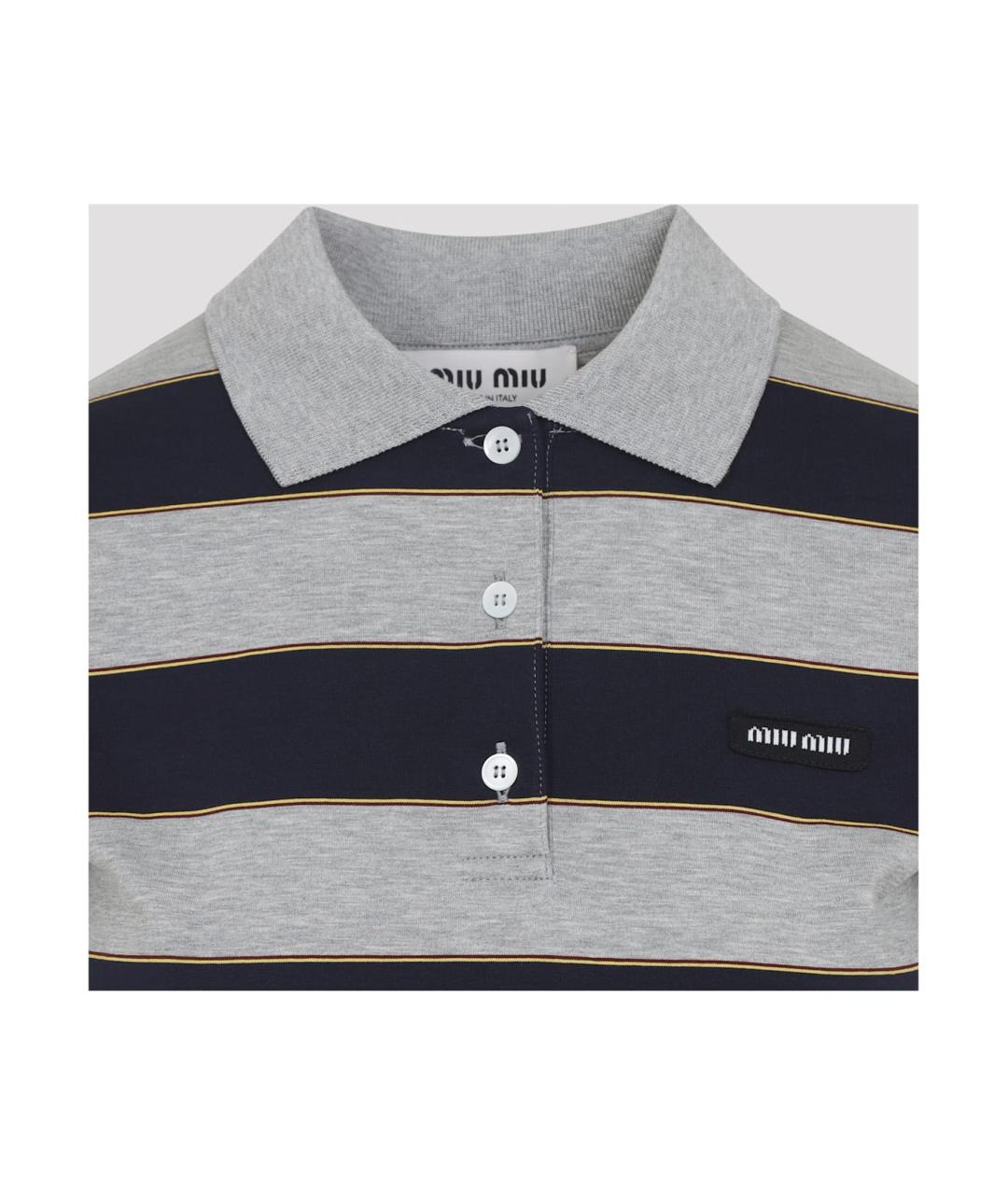 MIU MIU Серая футболка, фото 3