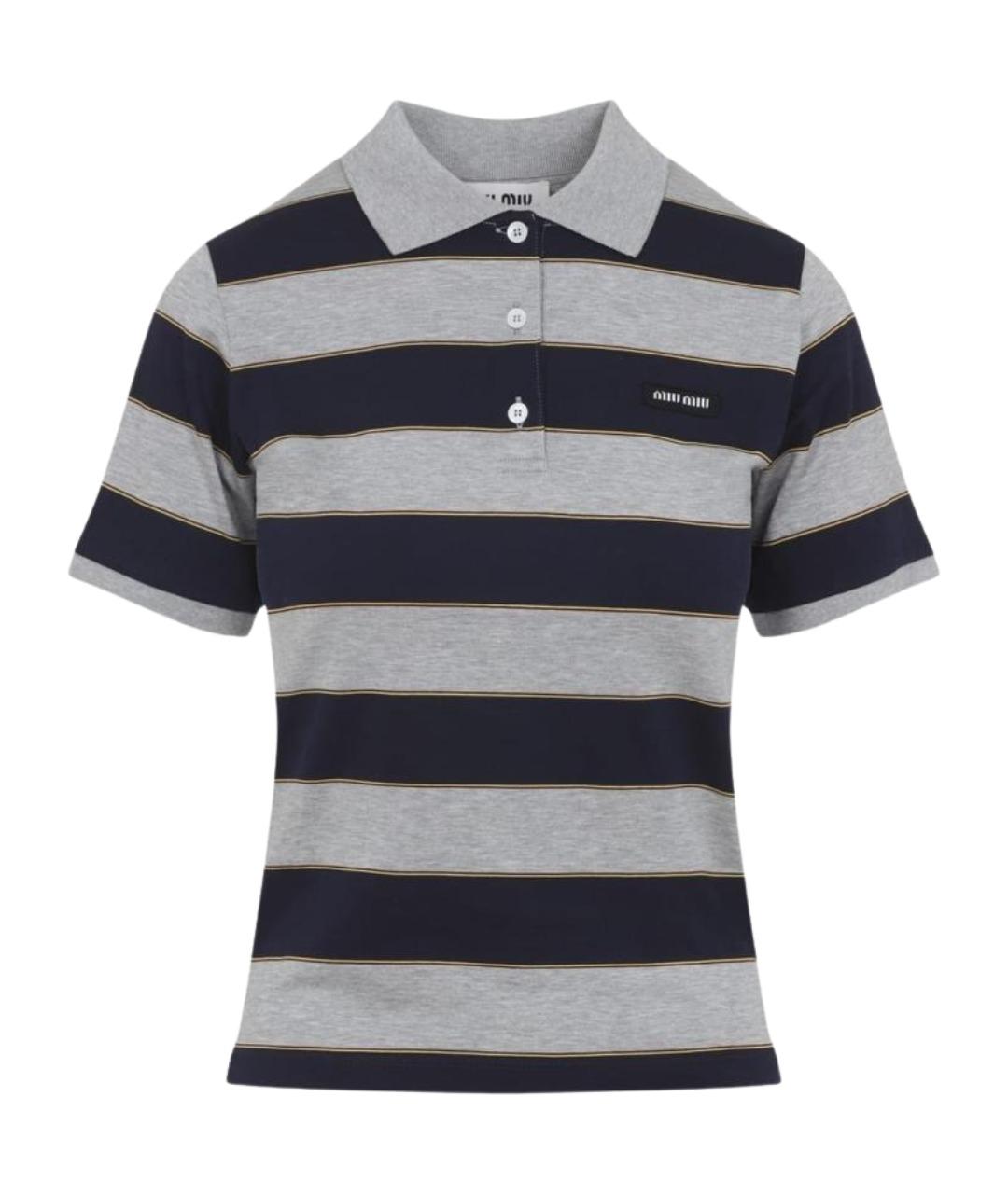 MIU MIU Серая футболка, фото 1