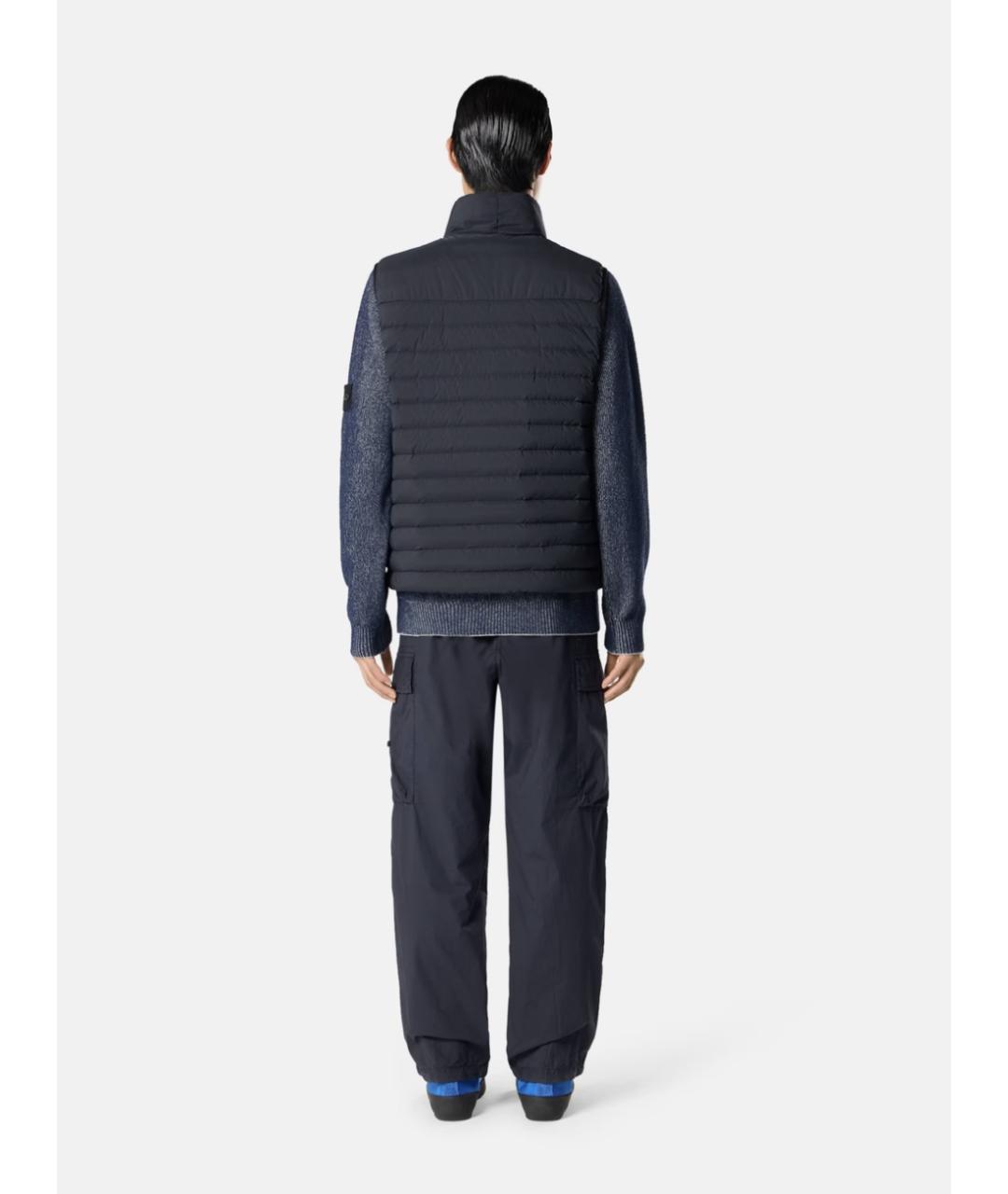 STONE ISLAND Синий полиамидовый жилет, фото 5