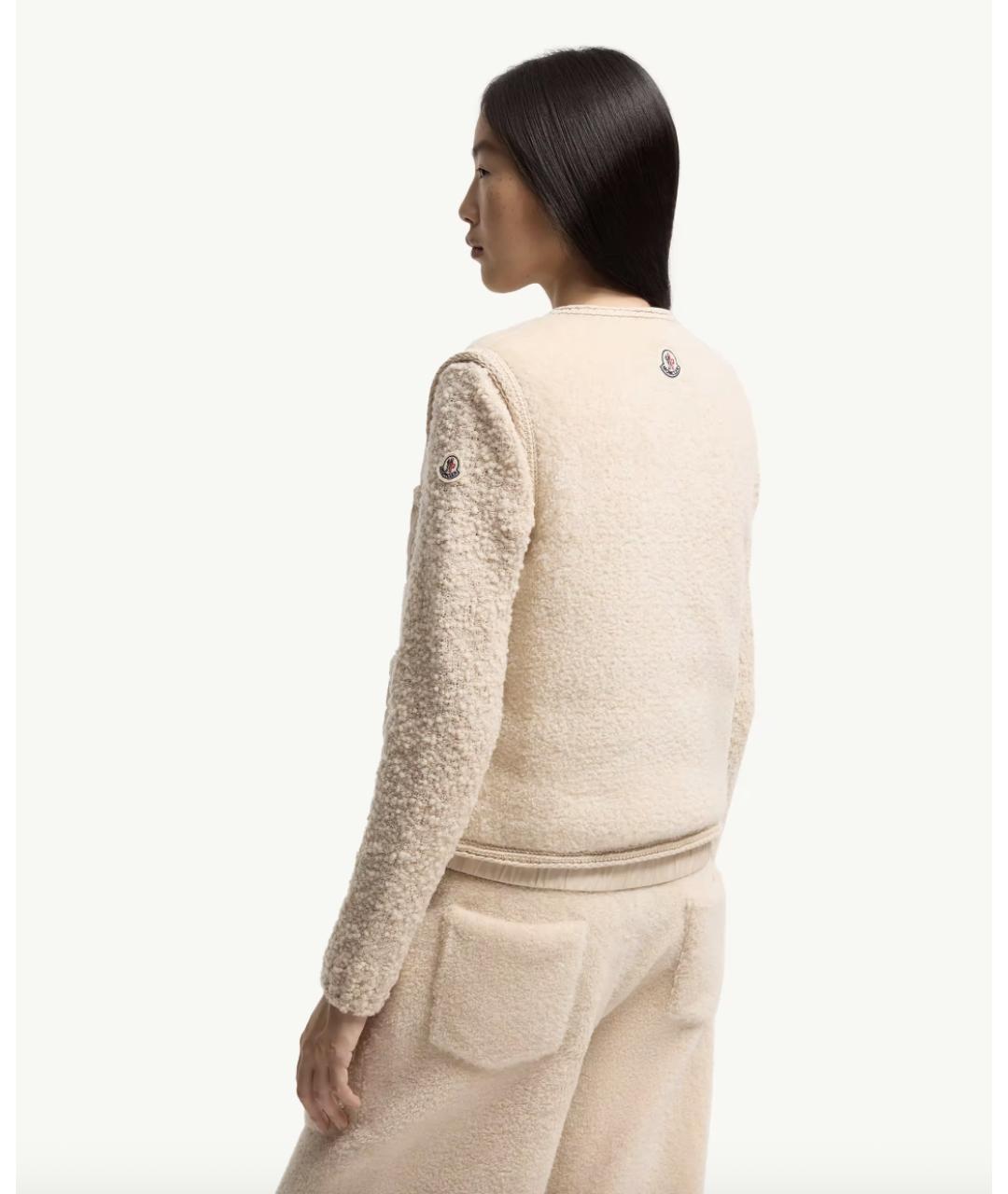 MONCLER Бежевый жилет, фото 5