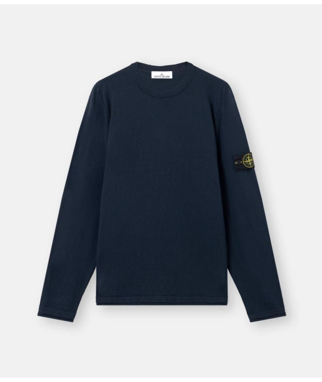 STONE ISLAND Темно-синий джемпер / свитер, фото 6