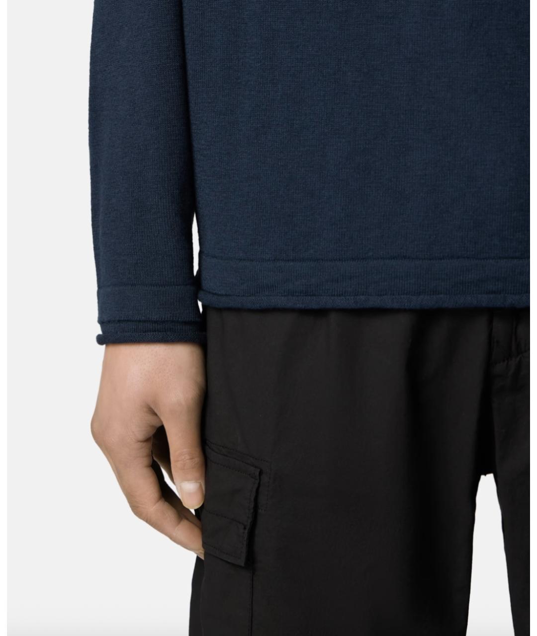STONE ISLAND Темно-синий джемпер / свитер, фото 5