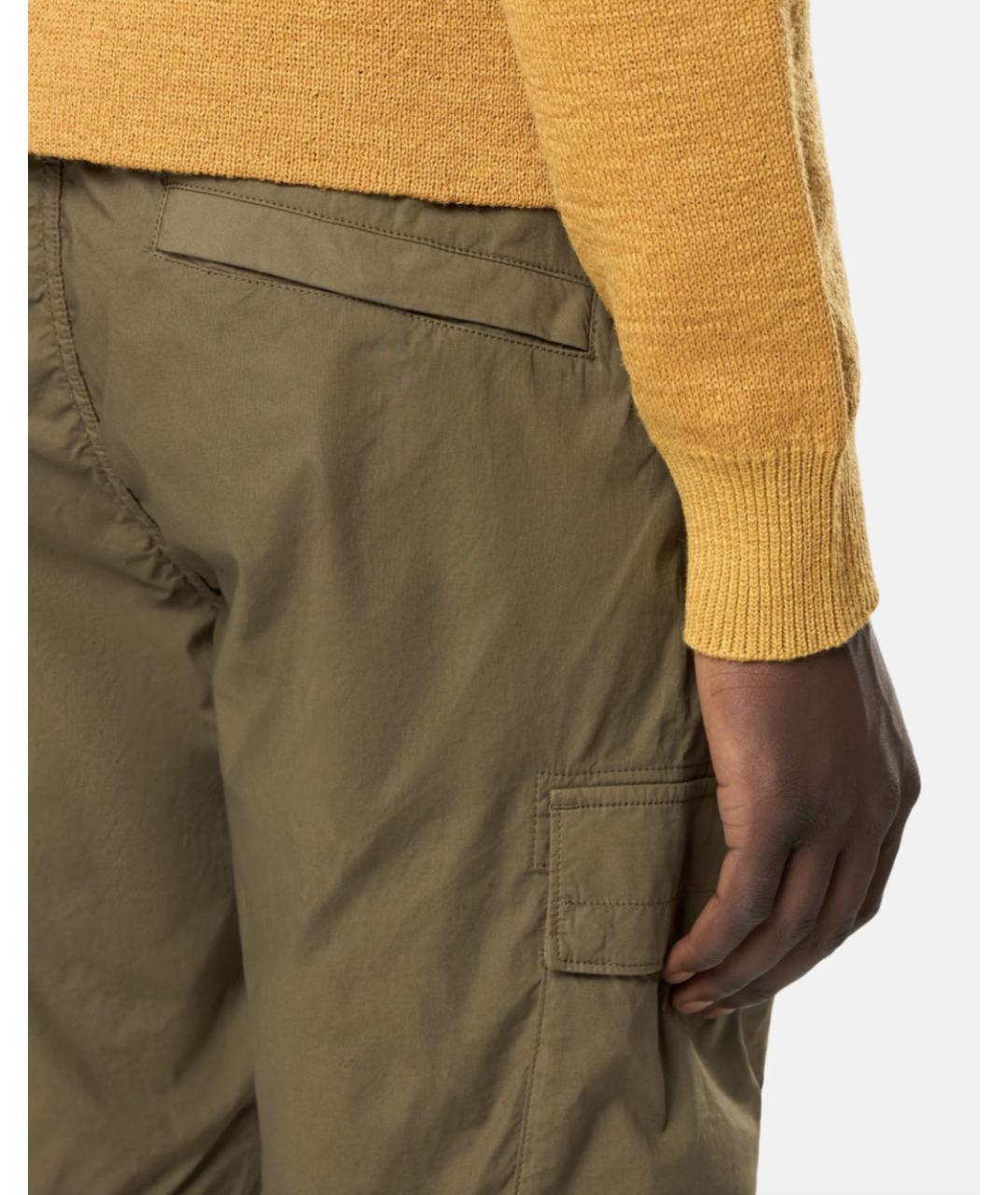 STONE ISLAND Хаки хлопко-эластановые повседневные брюки, фото 4