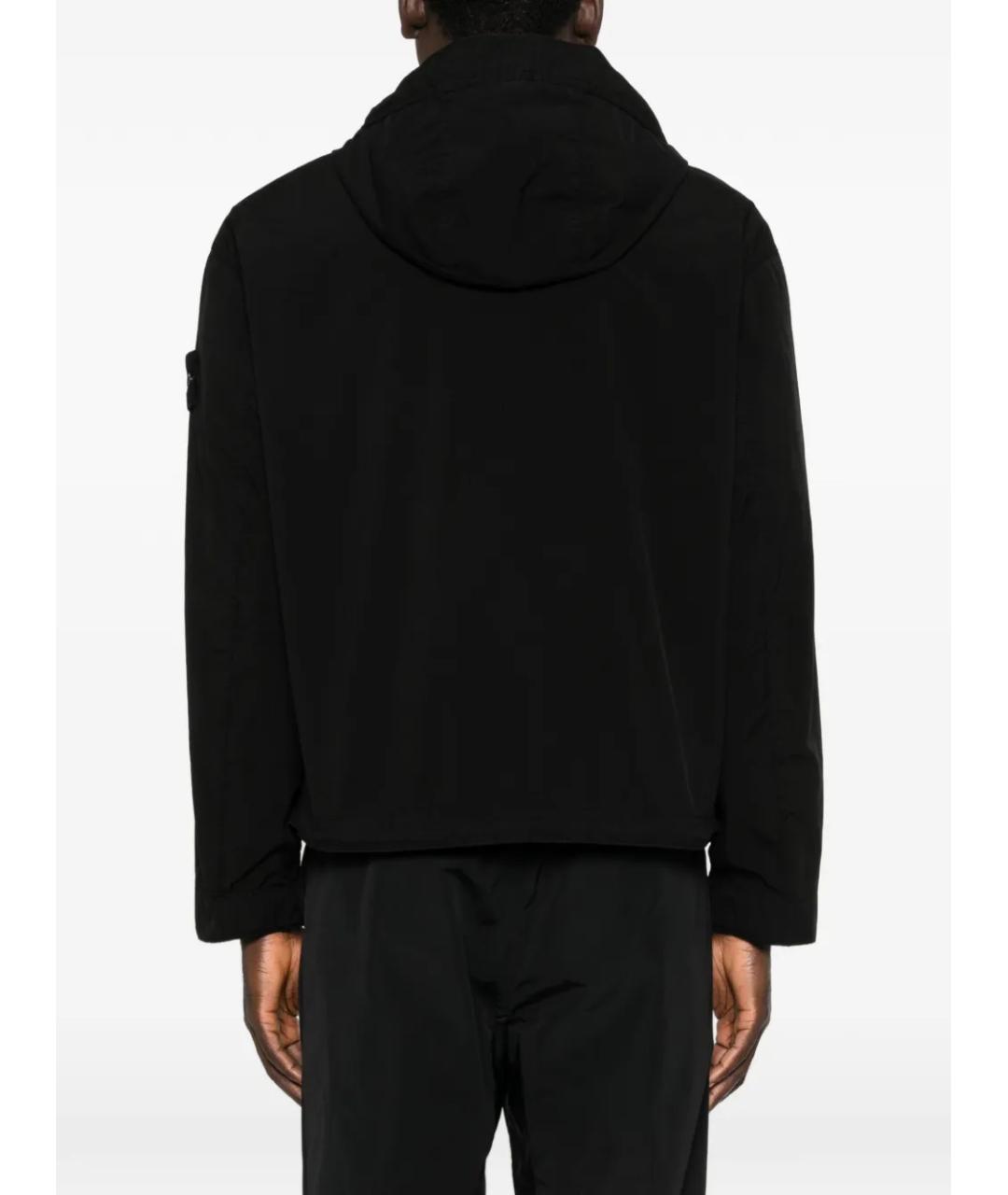 STONE ISLAND Черная полиэстеровая куртка, фото 2