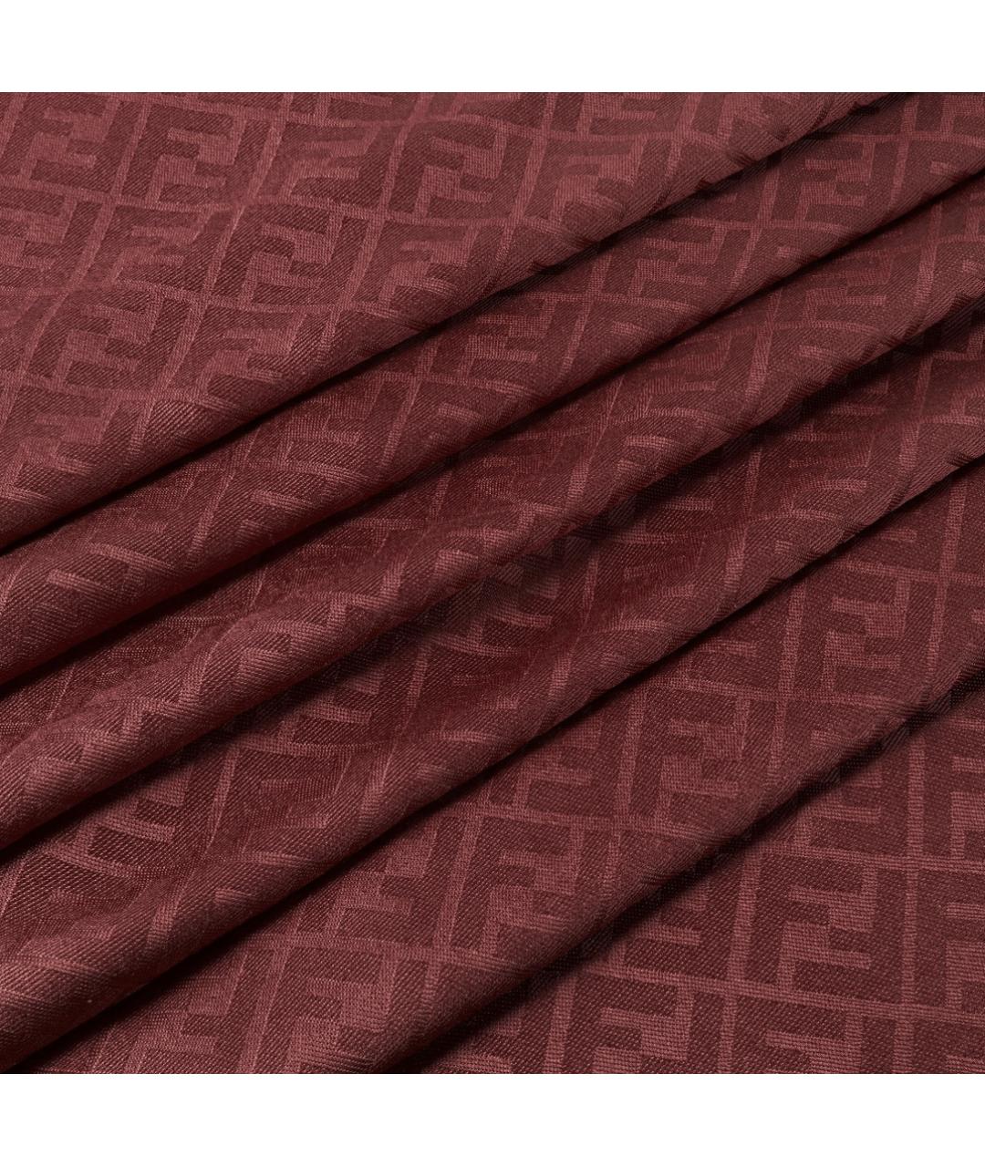 FENDI Бордовый шарф, фото 2