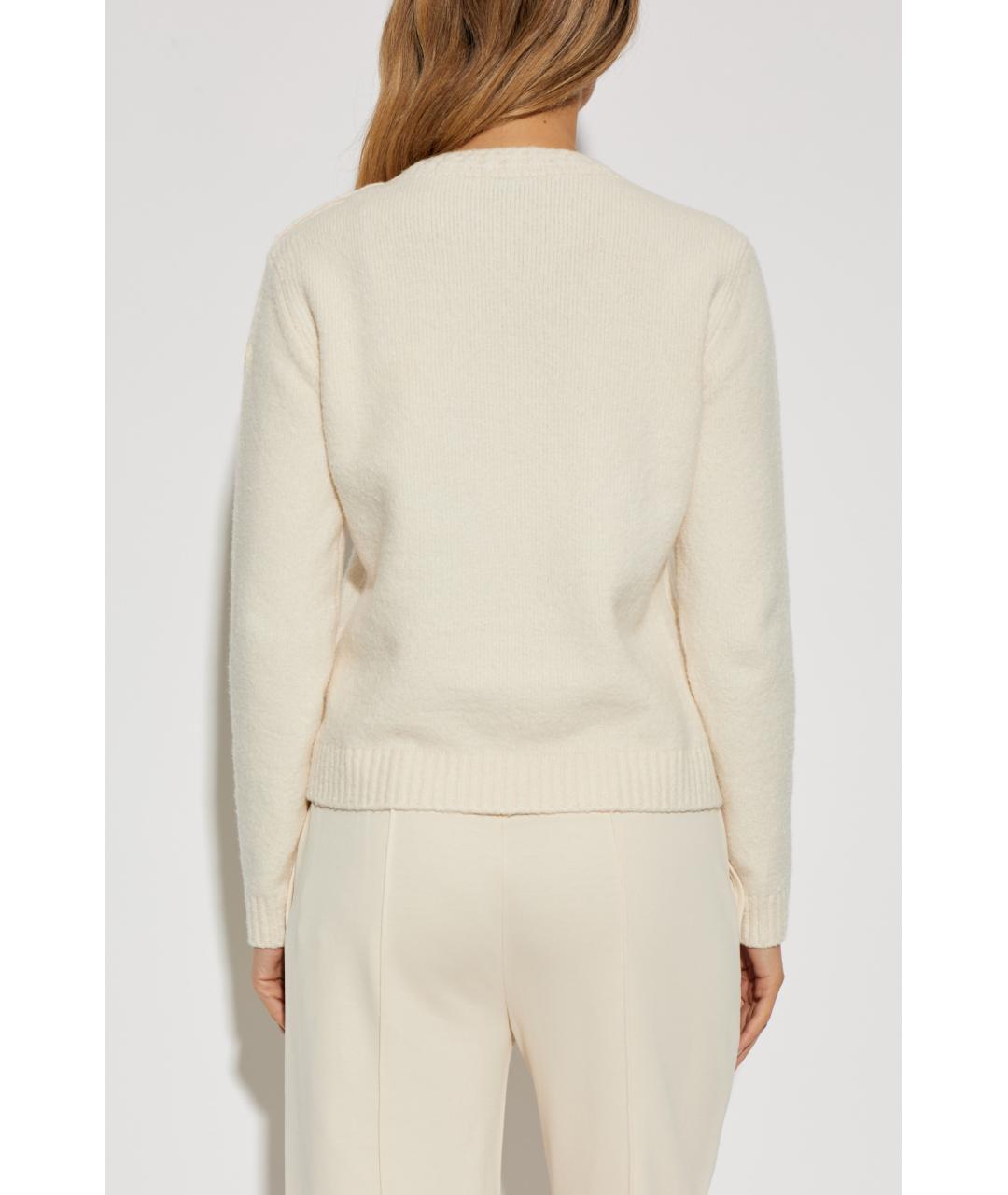 MONCLER Бежевый хлопковый джемпер / свитер, фото 4