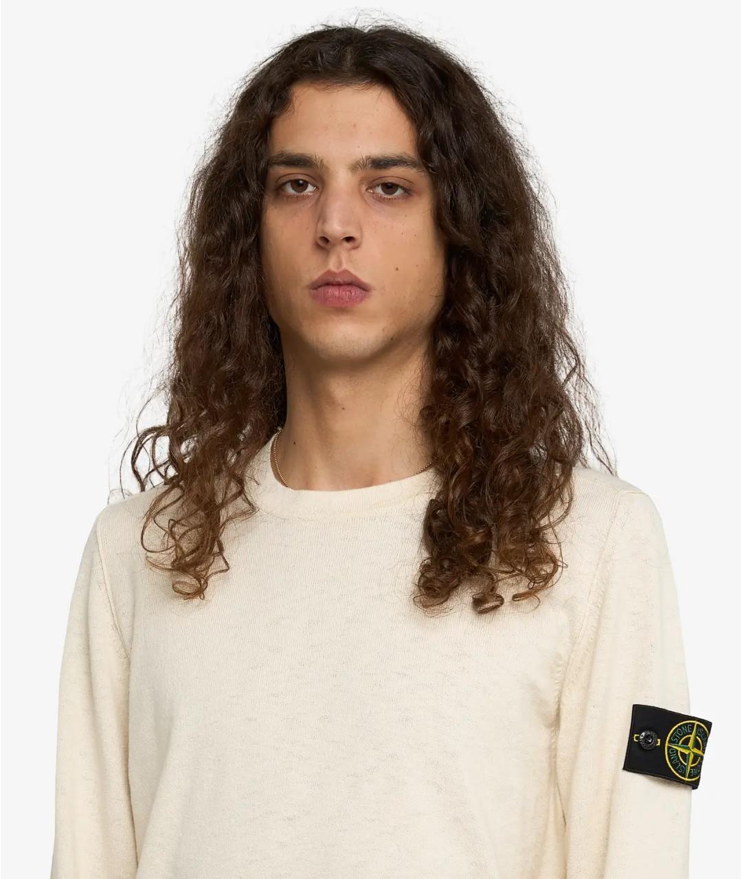 STONE ISLAND Бежевый джемпер / свитер, фото 3