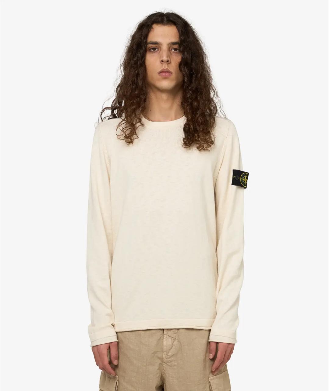 STONE ISLAND Бежевый джемпер / свитер, фото 2