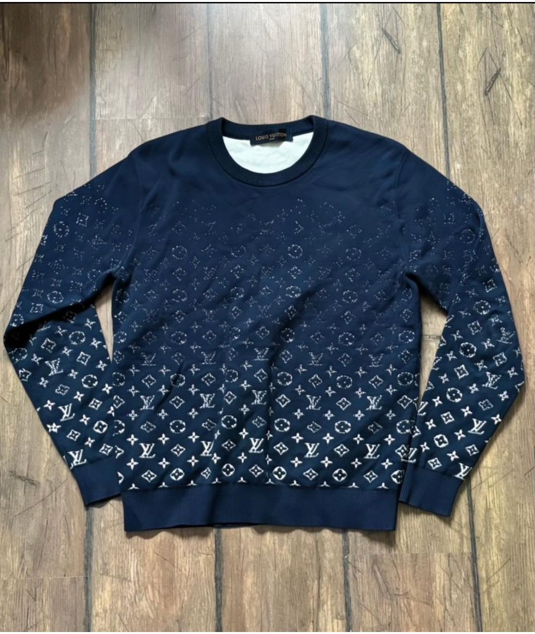 LOUIS VUITTON Синий хлопковый джемпер / свитер, фото 9