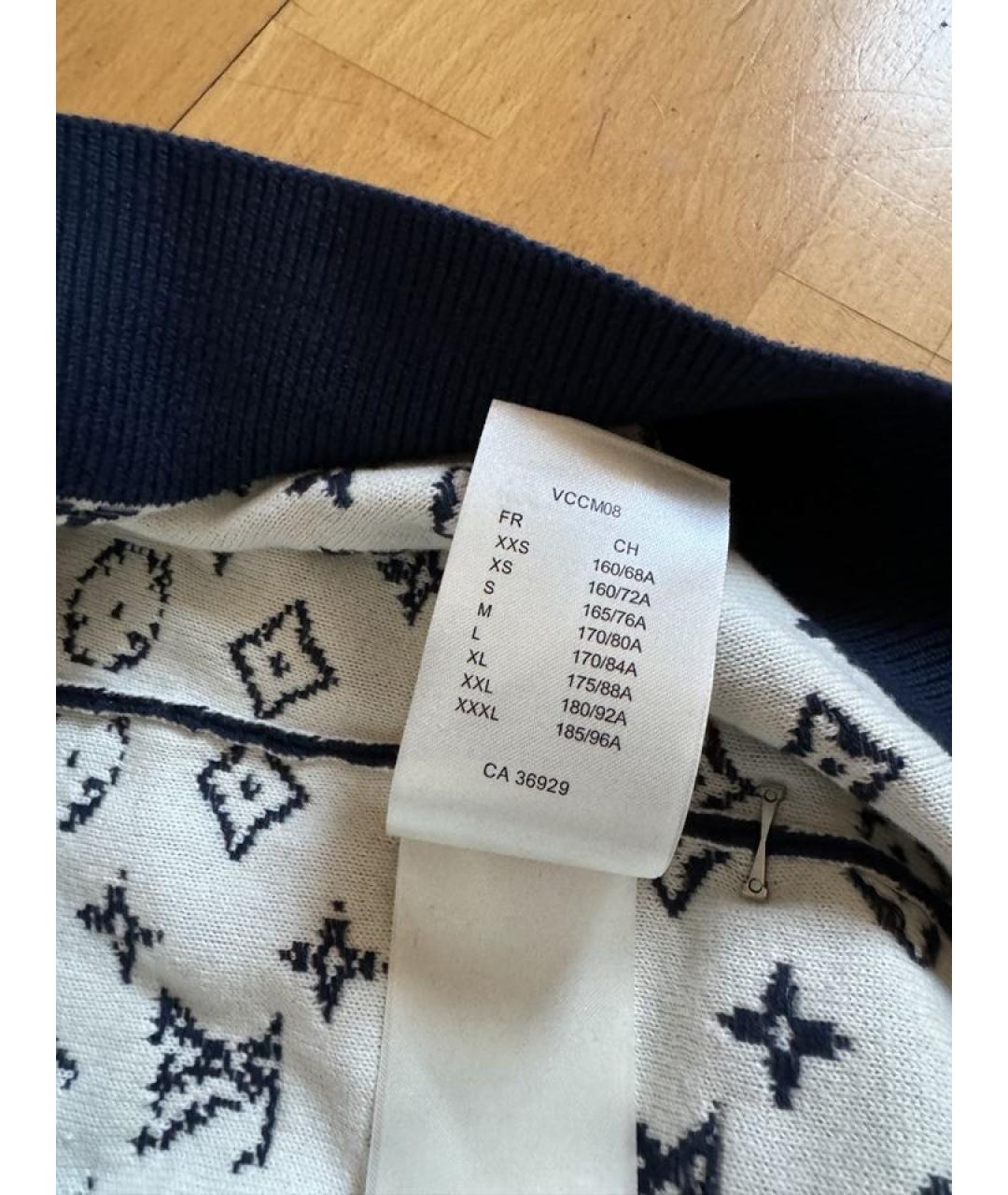 LOUIS VUITTON Синий хлопковый джемпер / свитер, фото 5
