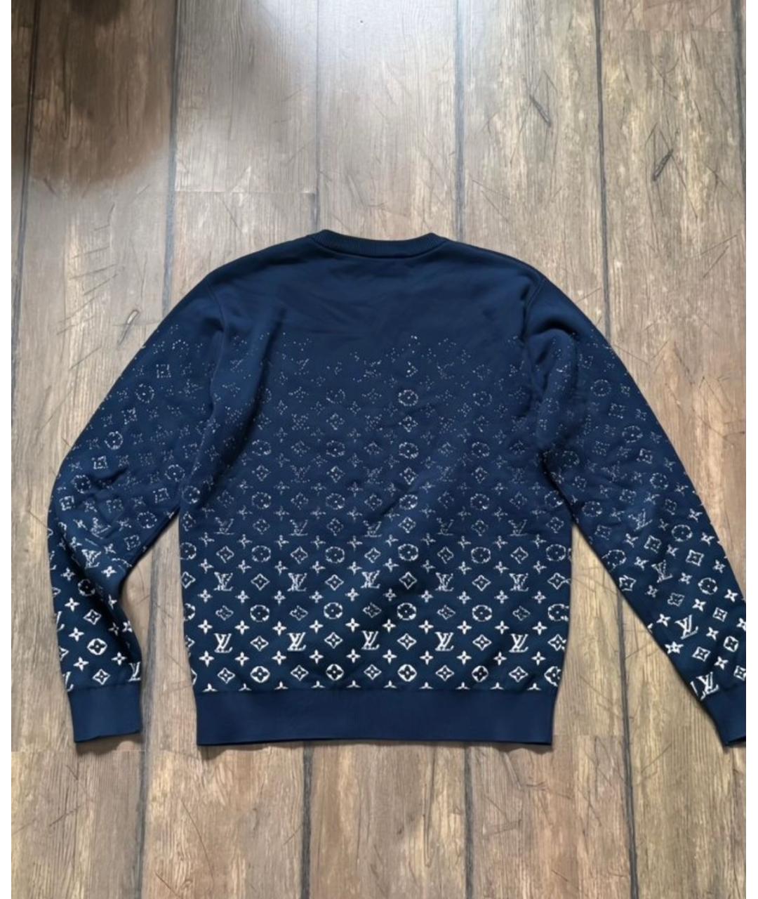 LOUIS VUITTON Синий хлопковый джемпер / свитер, фото 2