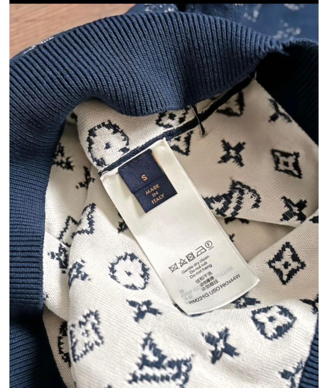 LOUIS VUITTON Синий хлопковый джемпер / свитер, фото 3