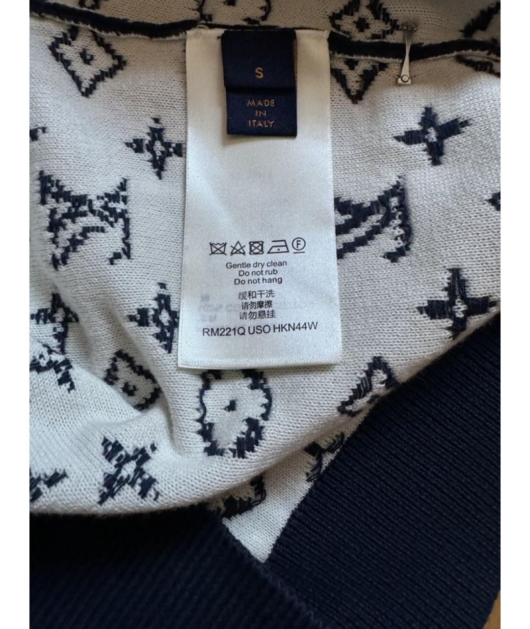 LOUIS VUITTON Синий хлопковый джемпер / свитер, фото 6