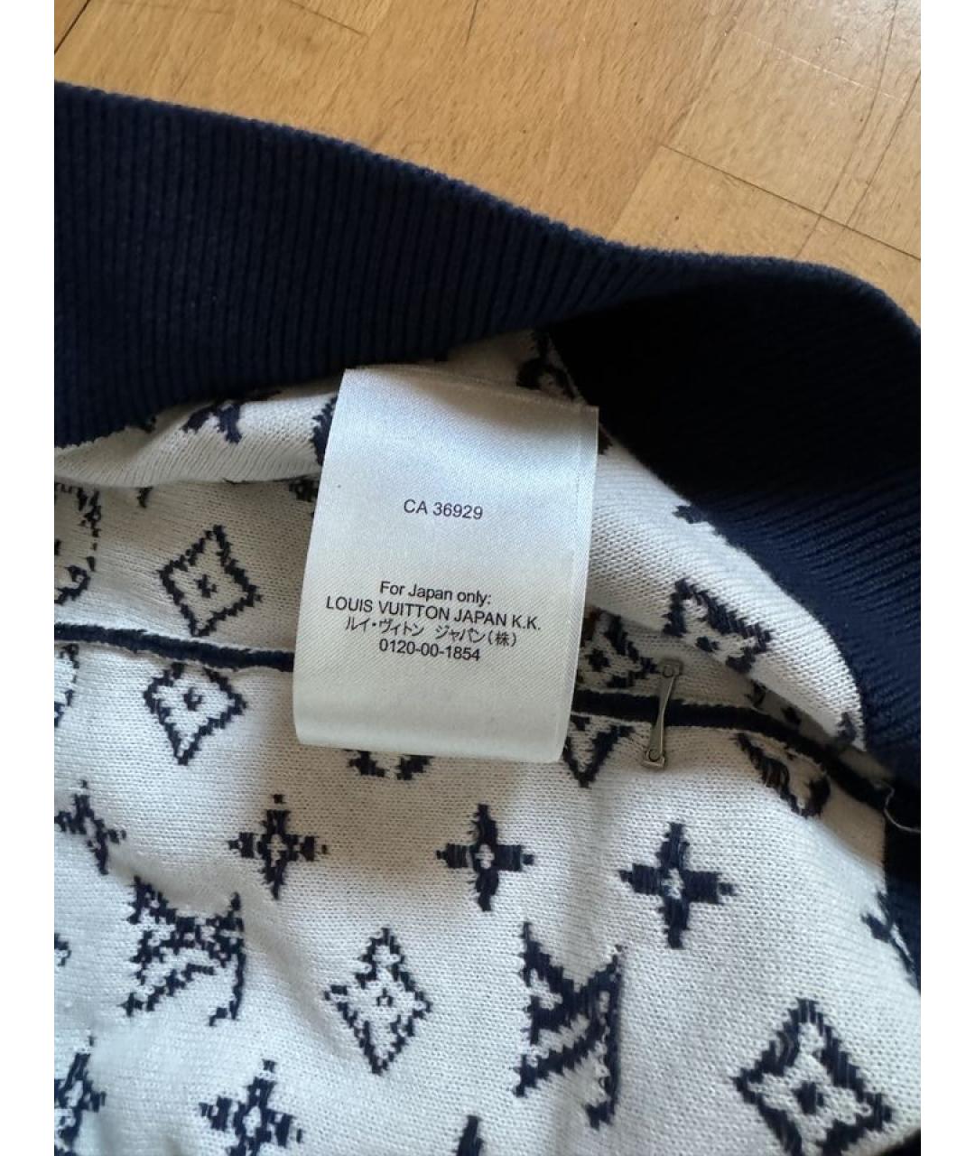 LOUIS VUITTON Синий хлопковый джемпер / свитер, фото 7