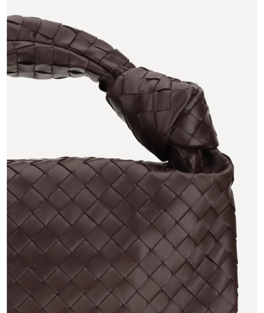 BOTTEGA VENETA Бордовая кожаная сумка через плечо, фото 4
