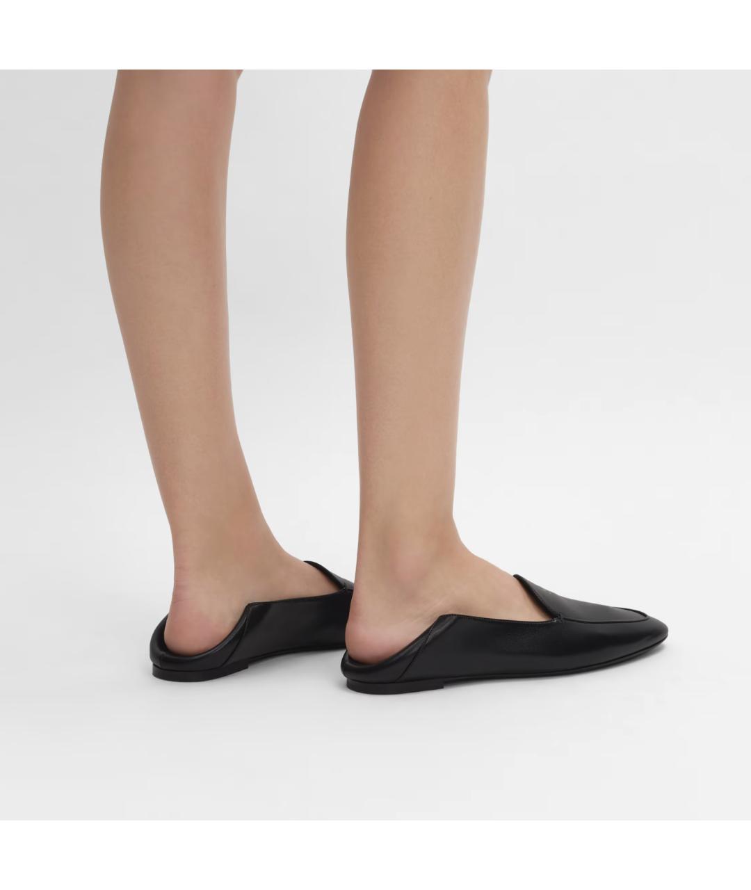 CELINE Черные кожаные лоферы, фото 4