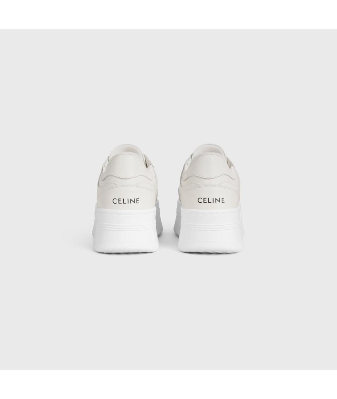 CELINE Белые кожаные кроссовки, фото 3