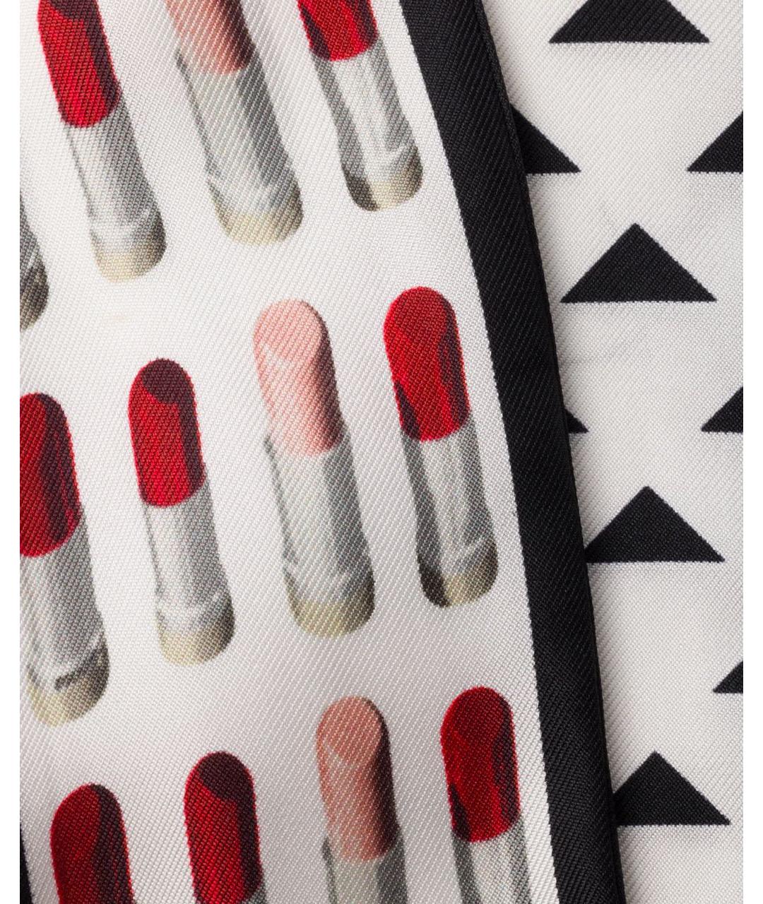 PRADA Черный шелковый шарф, фото 2