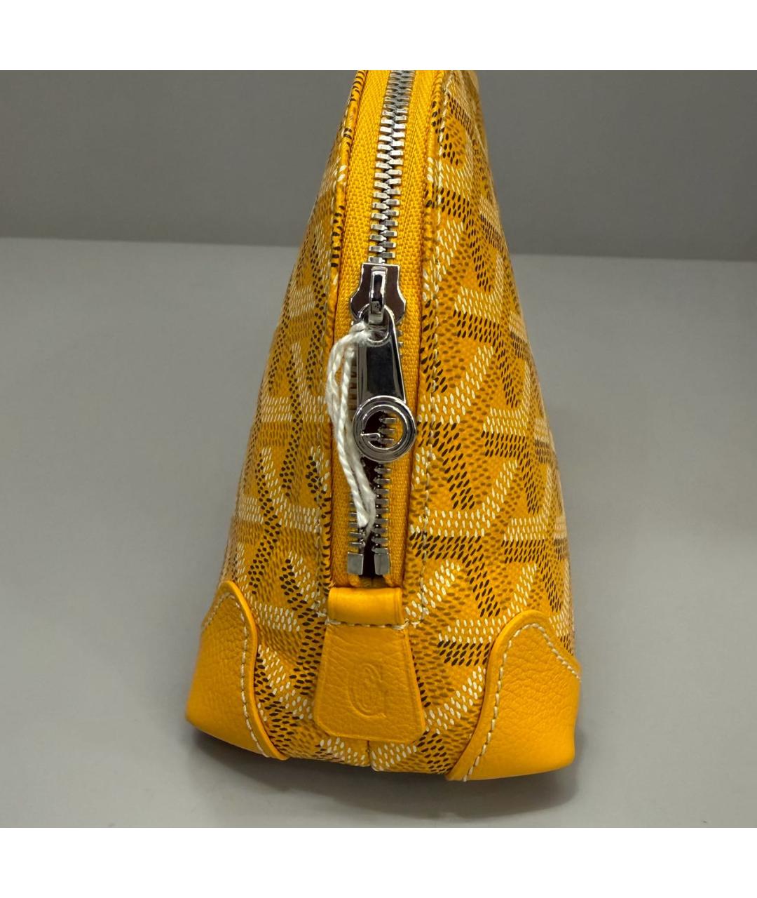 GOYARD Желтая косметичка, фото 4