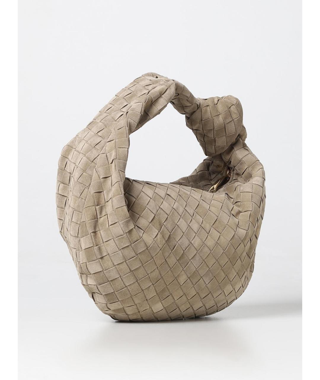 BOTTEGA VENETA Бежевая замшевая сумка через плечо, фото 2